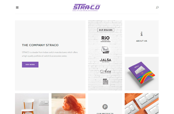Website Design for www.straco.co.in