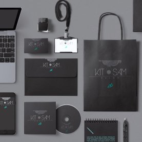 Kit and Sam Salon Brand Identity